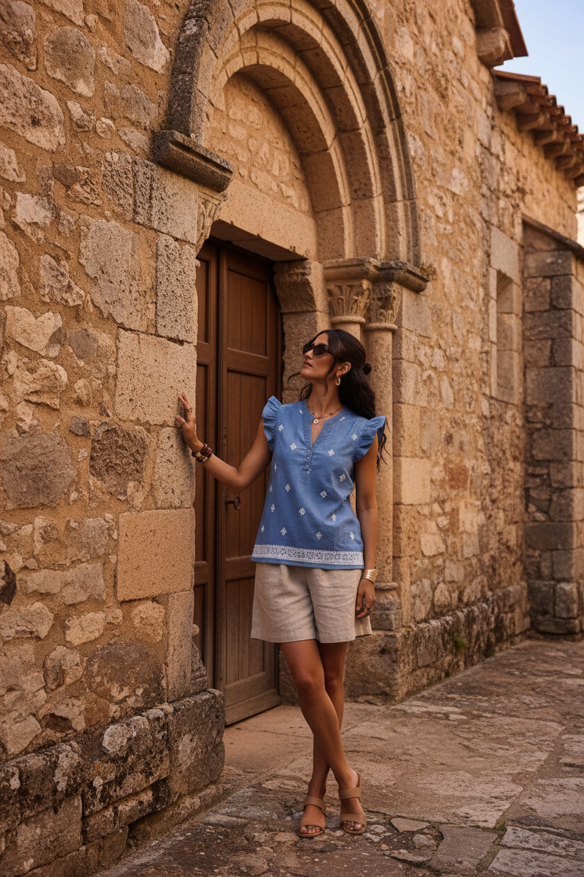 Look casual chic mujer mediterránea, propuesta de moda femenina elegante con carácter atemporal, STRANNA