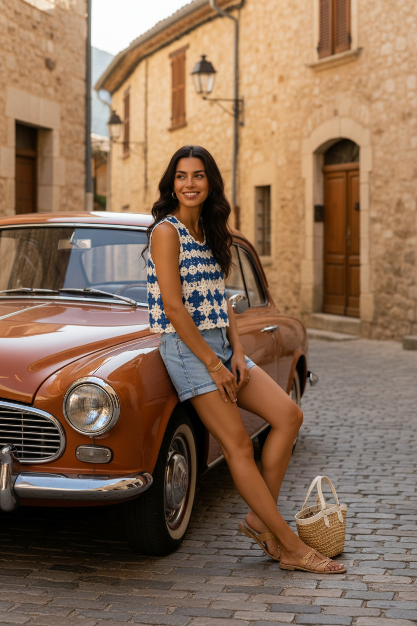 TOP CALYPSO — Coche antiguo luz lateral