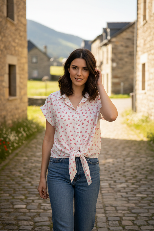 Blusa corazones - callejuela