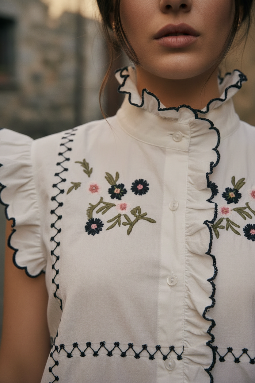 Blusa bordados 