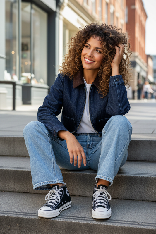 Bomber - Sentada en escaleras