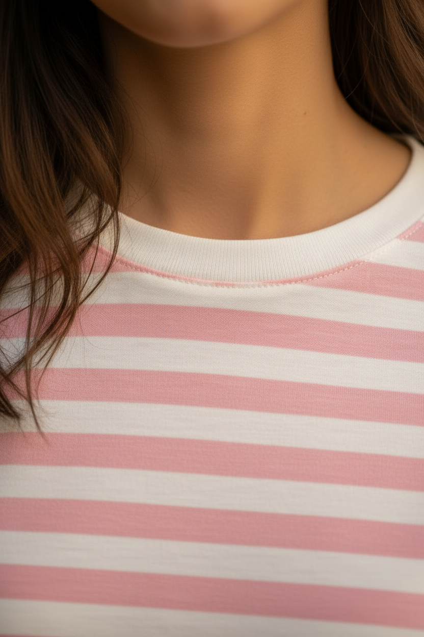 Detalle cuello Camiseta Berta