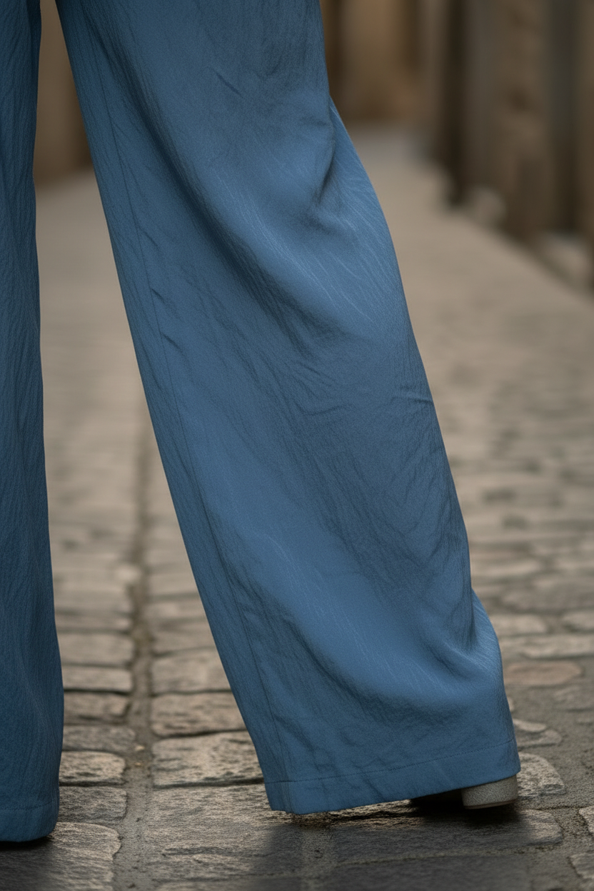 Detalle pernera Clara azul