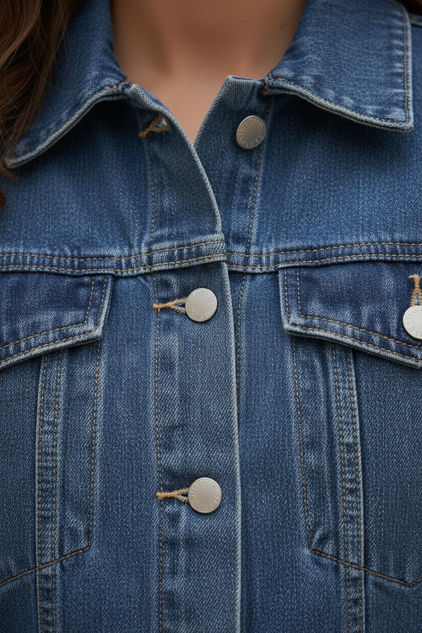 Detalle textura tejido denim