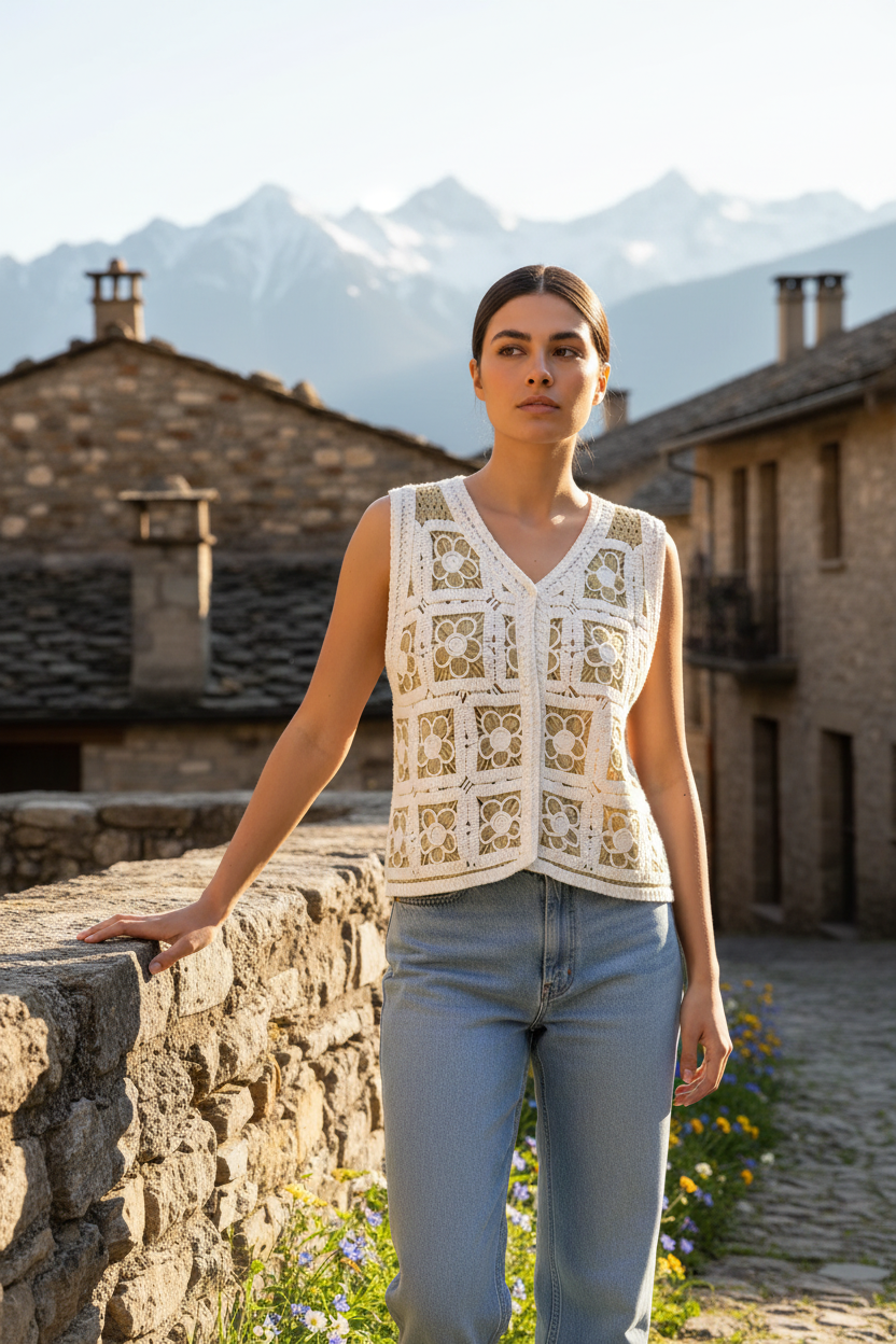 Editorial STRANNA - Chaleco crochet 2