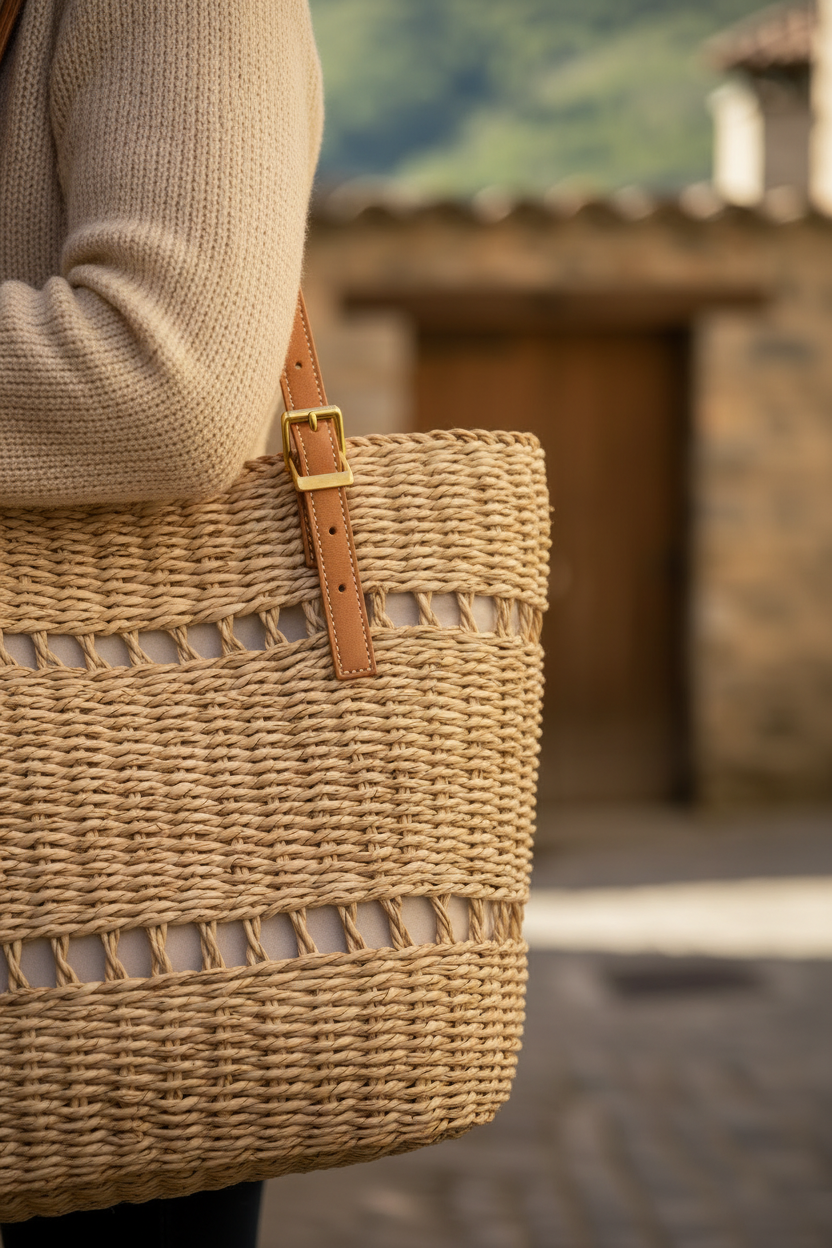 IBIZA MAXI - Detalle textura rafia