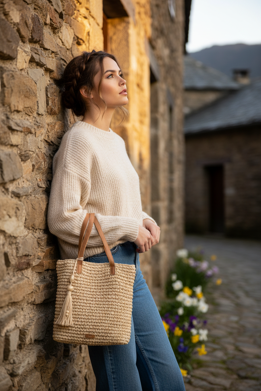 LENA - Apoyada en muro