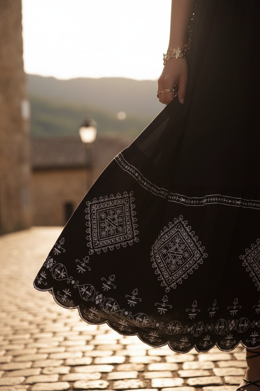 STRANNA - Detalle bajo bordado