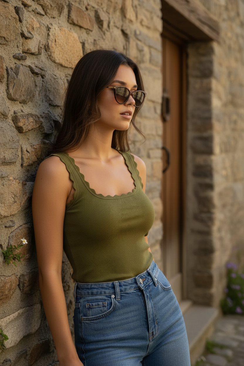 Top ZOE Khaki - Editorial 2